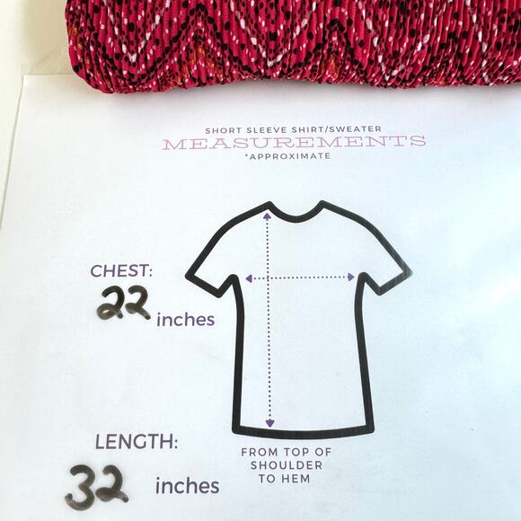 Catherines Womens Blouse Top Size 2X Flowy Stretch Geo Print Multi - Picture 6 of 6